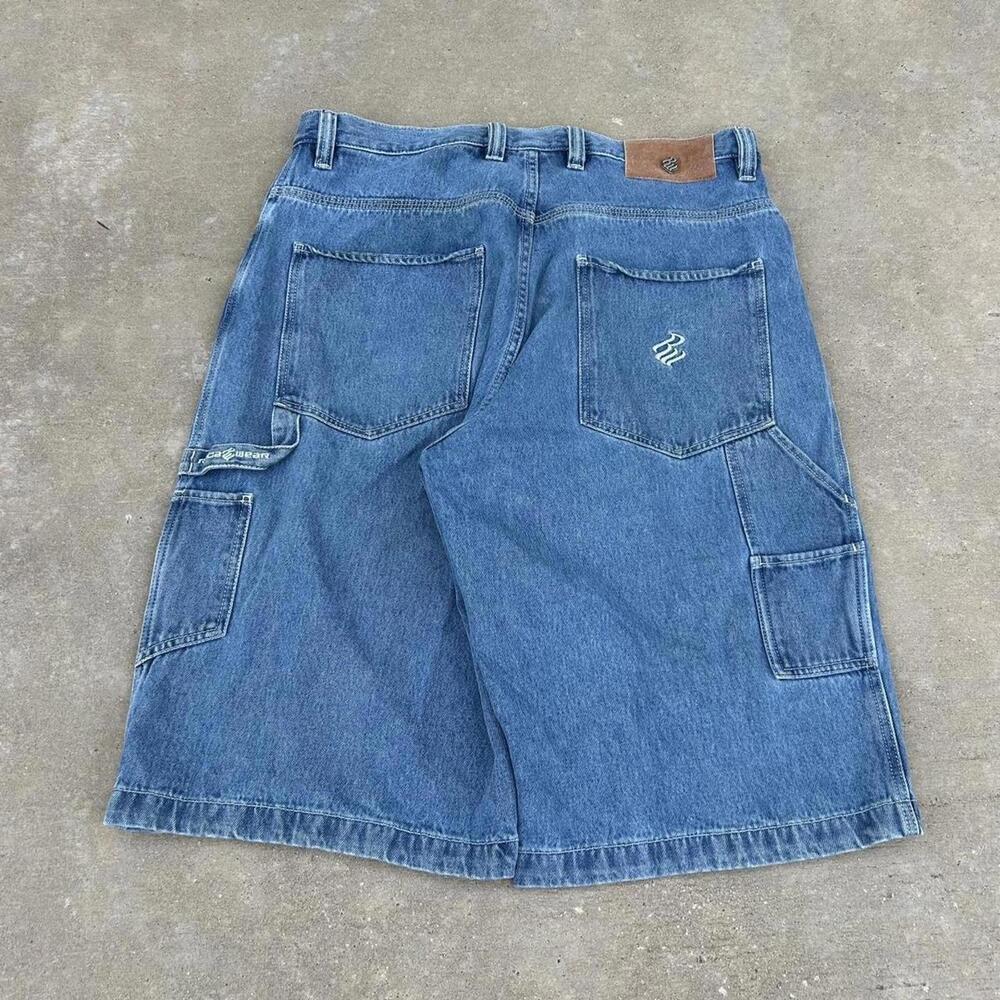 Vintage Rocawear Baggy Carpenter Skate Faded Jean Shorts
